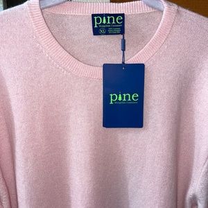 Mens Pine Mongolian Cashmere Crewneck Sweater XL